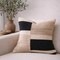Modern Block Geometric Pillow Cover – 20” Textured Handmade Accent